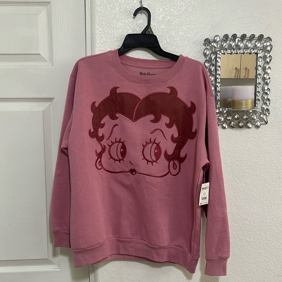 Betty Boop Sweaters - NWT Betty Boop Sweater SZ L 12/14